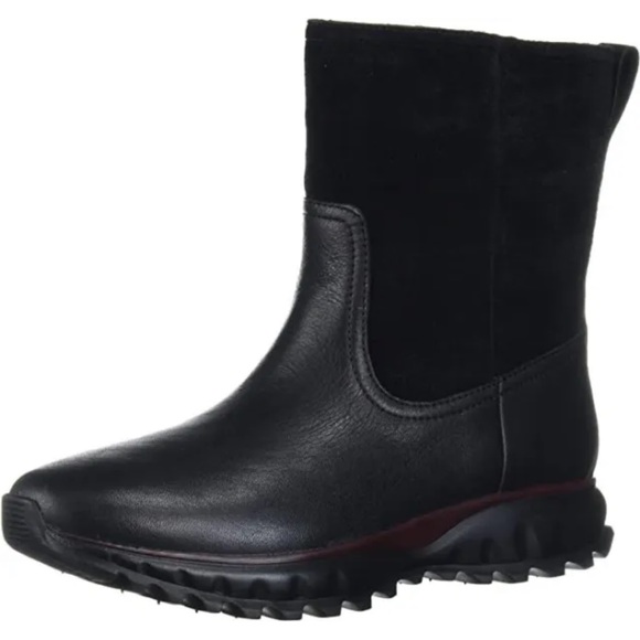 New Cole Haan Women's Shoes Zg Xc Boot (Wp) Leather Almond Toe Mid-Calf Size 5B - Picture 5 of 8